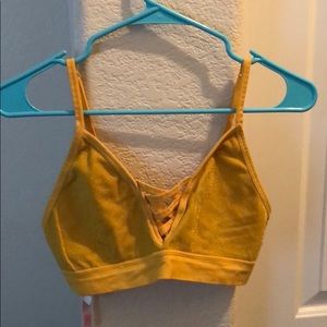 Yellow sparkle bralette
